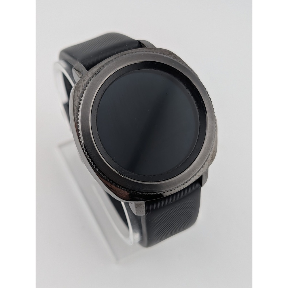 Samsung‎ Smart Watch Gear Sport HR GPS - Black Silicone Band, Working